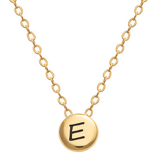 Mini Circle Initial Necklace