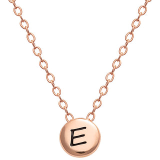 Mini Circle Initial Necklace