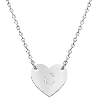 Initial Mini Heart Necklace