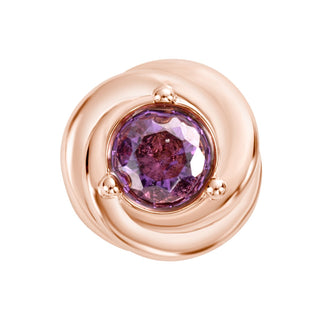 Mini Love Knot Birthstone Button Earrings