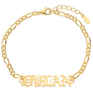 Old English Name Bracelet