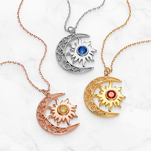 Collier Soleil et Lune