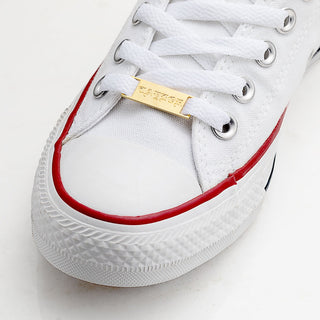 Shoelace Buckle Old English Engraved Name