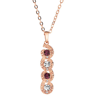 Filigree Birthstone and Diamond Accent Necklace