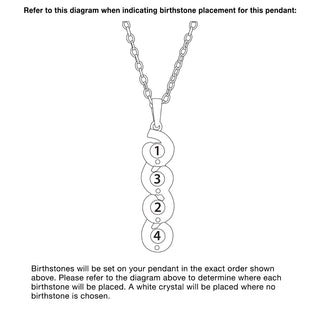 Filigree Birthstone and Diamond Accent Necklace
