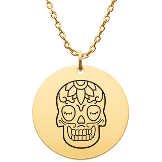 Skull Engraving Necklace