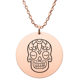 Skull Engraving Necklace