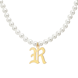 Personalized Pearl Initial Necklace