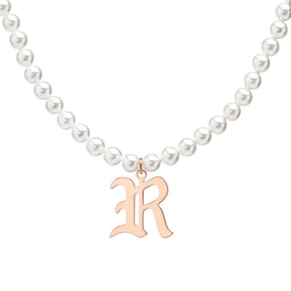 Personalized Pearl Initial Necklace