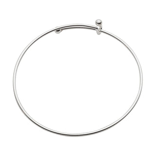 Silver Expandable Bangle Bracelet