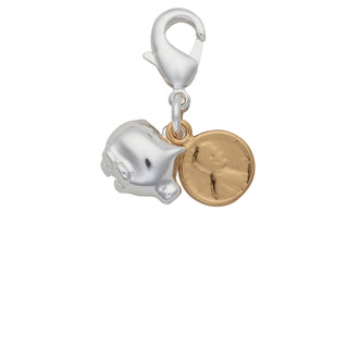 Two-Tone Pig & Penny Charm