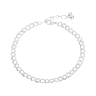 Silver Plated Double Link Bracelet 7- Inch