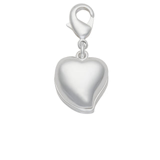 Silver Plated Heart 3-Piece Red Enamel Charm