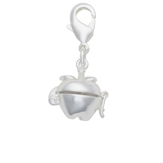 Silver Plated Apple Hinged Charm