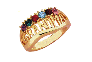 Grandparents birthstone rings discount