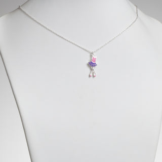 Sterling Silver Ballerina Necklace and Earrings Set