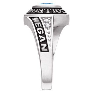 Ladies CELEBRIUM Marquise Birthstone and CZ Class Ring