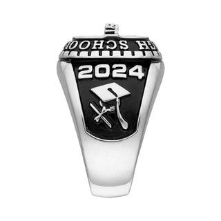 Men's CELEBRIUM Personalized-Top Traditional Class Ring
