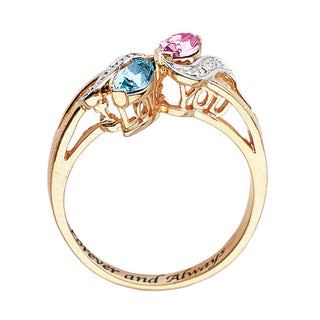 Couples Marquise Birthstone Ring