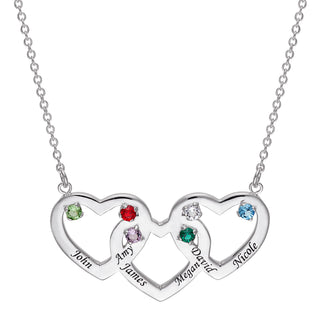 Personalized Hearts Necklace