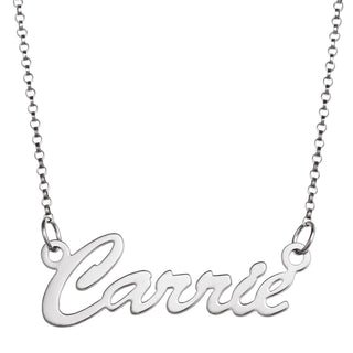 Sterling silver name necklace