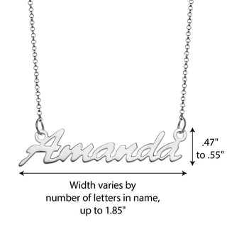 Personalized Sterling Silver Name Necklace