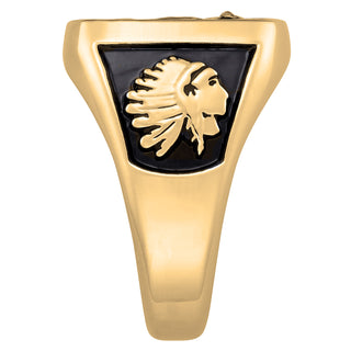 Men's Yellow CELEBRIUM Crest Square Signet Class Ring