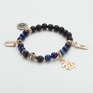Power of Stones Happiness and Joy Genuine Stones Bracelet
