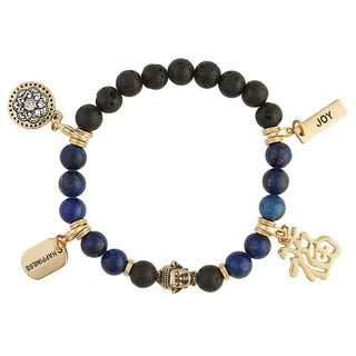 Power of Stones Happiness and Joy Genuine Stones Bracelet