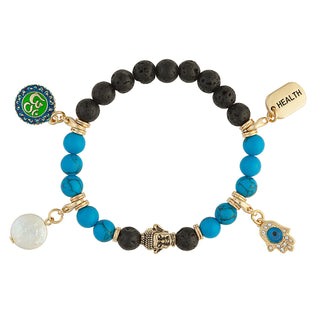 Power of Stones Good Health and Serenity Turquoise Bead Bracelet