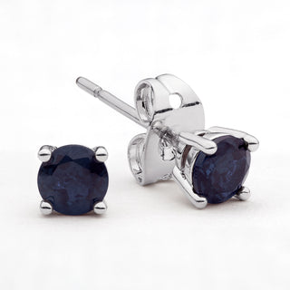 Genuine Sapphire and Diamond Accent Ring with Earrings
