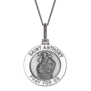 Sterling Silver St. Anthony Personalized Medal Pendant