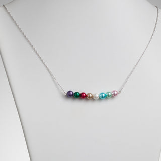 Family Birthstone Shell Pearl Necklace