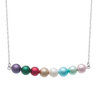 Family Birthstone Shell Pearl Necklace