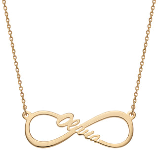 14K Gold over Sterling Infinity Name Necklace