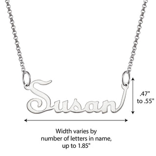 PREMIUM Sterling Silver Script Name Necklace