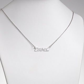 ELIZABETH EDMONDS Sterling Silver Kid's Mini Name Necklace