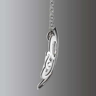 Single Sided 3-D 28x28mm Round Traditional Monogram Unframed Pendant