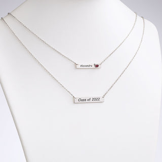 Sterling Silver Layered Graduation Necklace