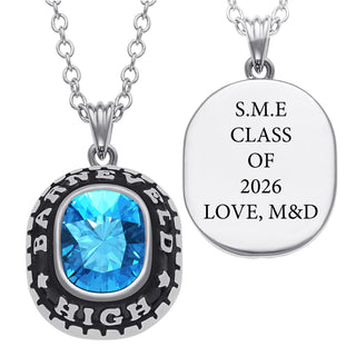 Women's CELEBRIUM Cushion Cut Birthstone Graduation Pendant
