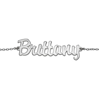 Sterling Silver Personalized Name Anklet