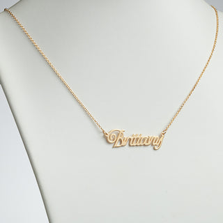 14K Gold over Sterling Personalized Name Necklace