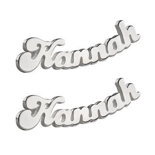 Sterling Silver Name Earrings