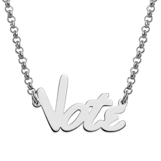 Sterling Silver Bold Name Necklace