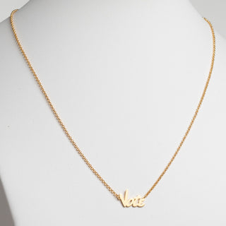 14K Gold over Sterling Bold Name Necklace