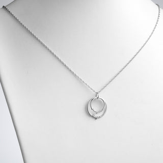 Script Name with Circle Necklace - 2 Names