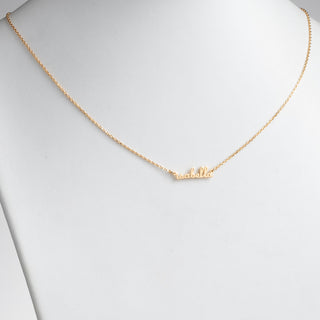 14K Gold over Sterling Petite Script Name Necklace