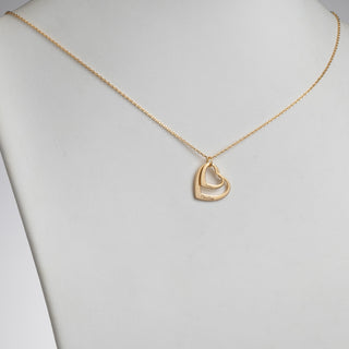 14K Gold over Sterling Nesting Hearts with Names Necklaces - 2
