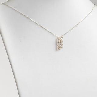 Sterling Silver Petite Vertical Name Necklace - 3 Names