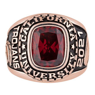 Men's Rose Gold CELEBRIUM Large Traditional Birthstone Class Ring